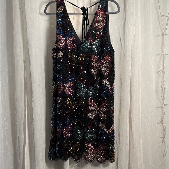 Free People Multicolor Sequin Midi Dress - Picture 3 of 4